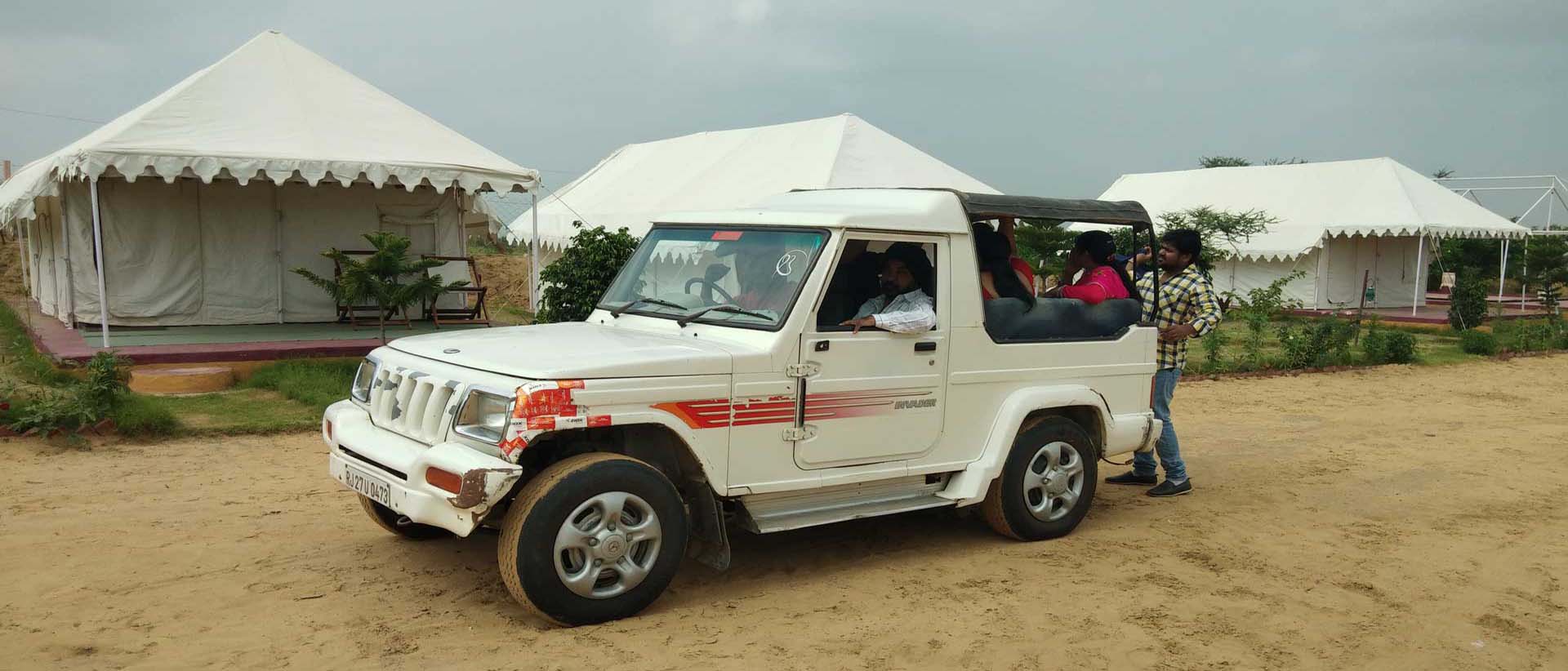Jeep safari at Pushkar desert