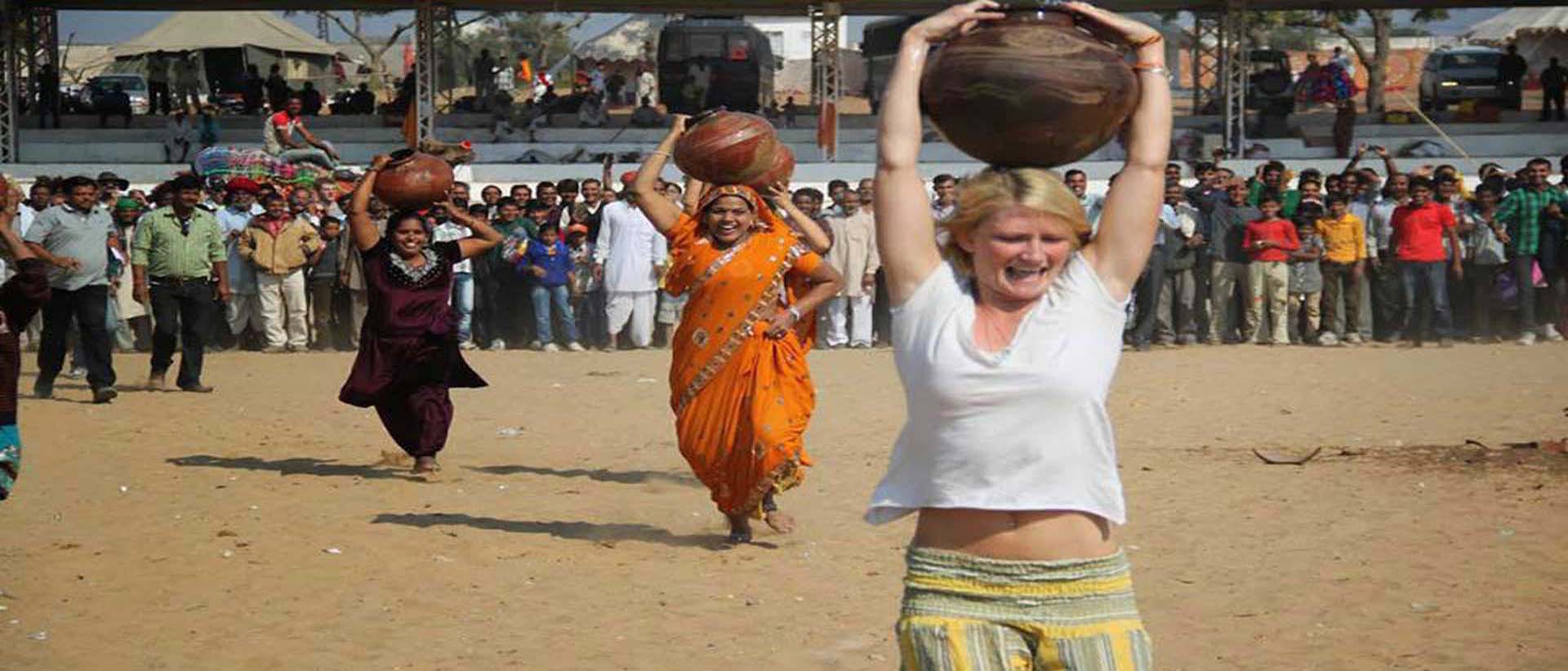 Traditional Rajasthani folk performance