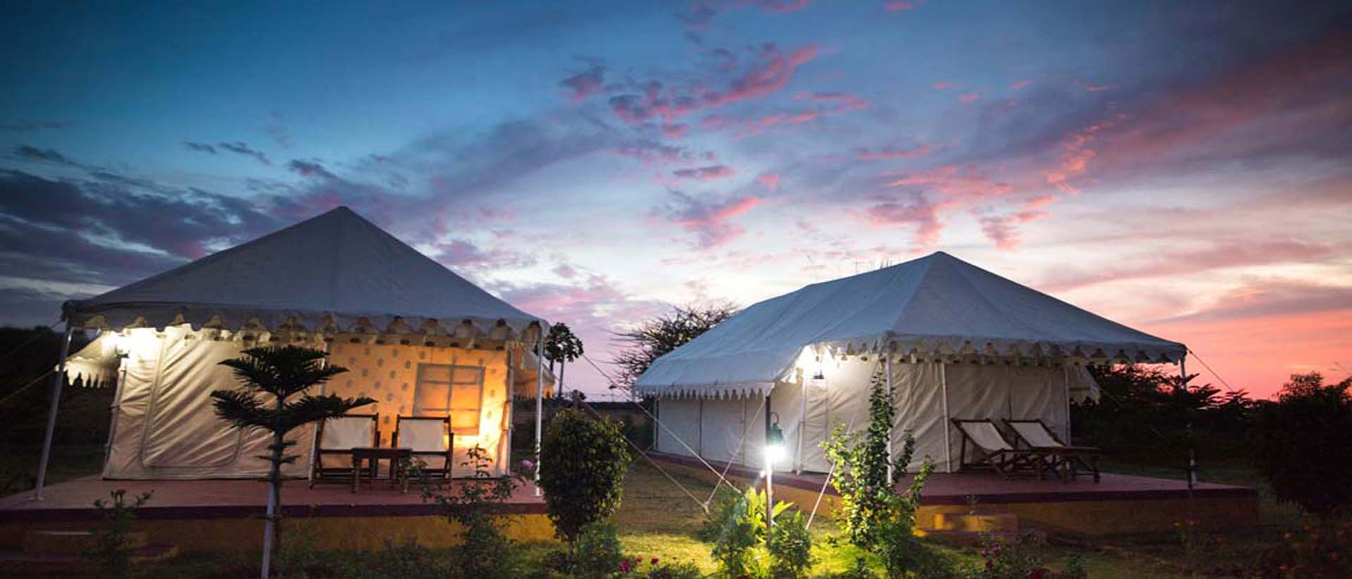 Desert camp tent accommodation