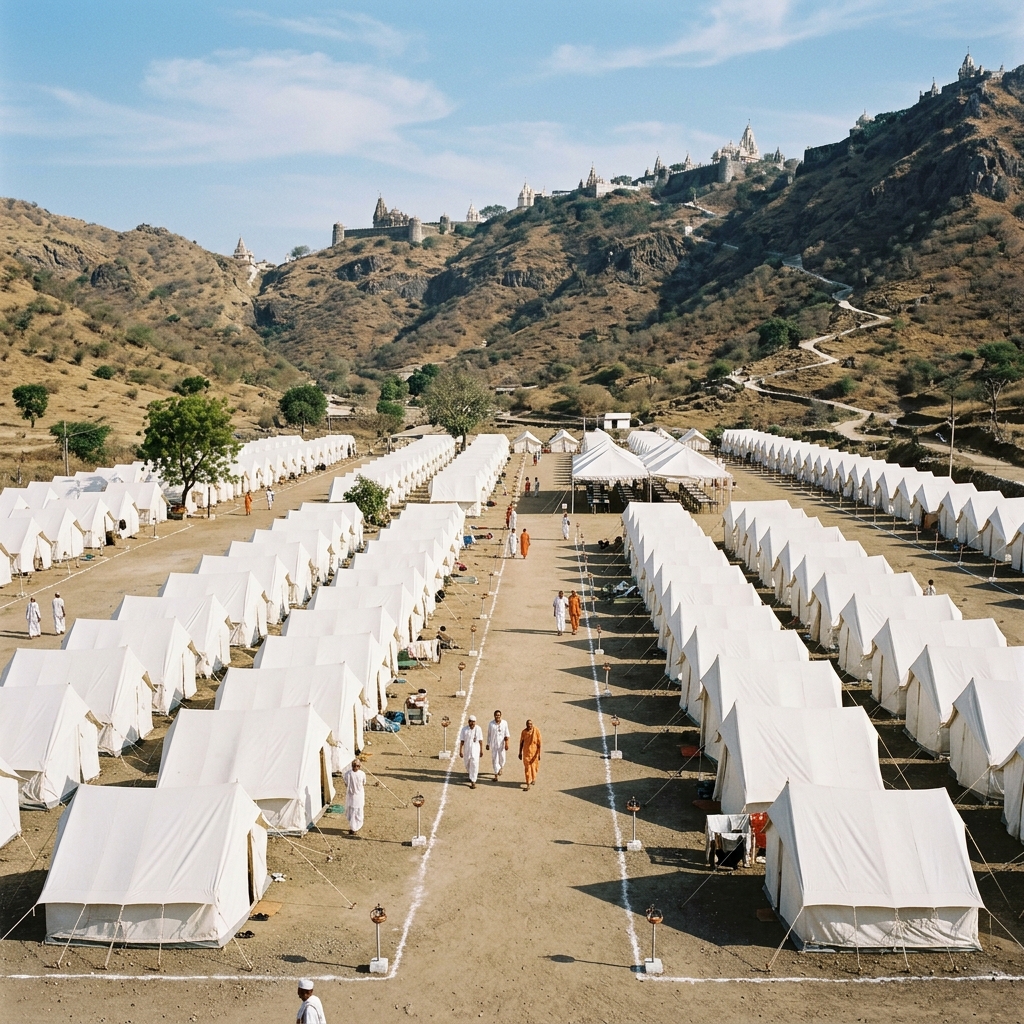 Jain Muni Yatra Tents